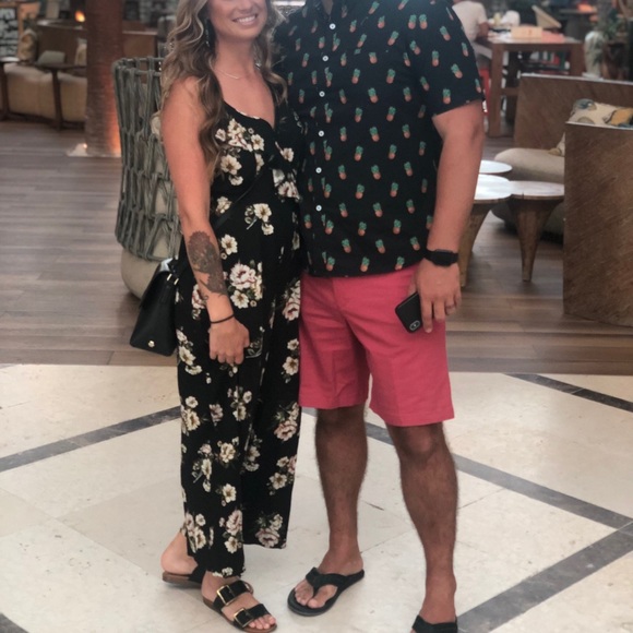 Floral print wrap jumpsuit - Picture 3 of 3